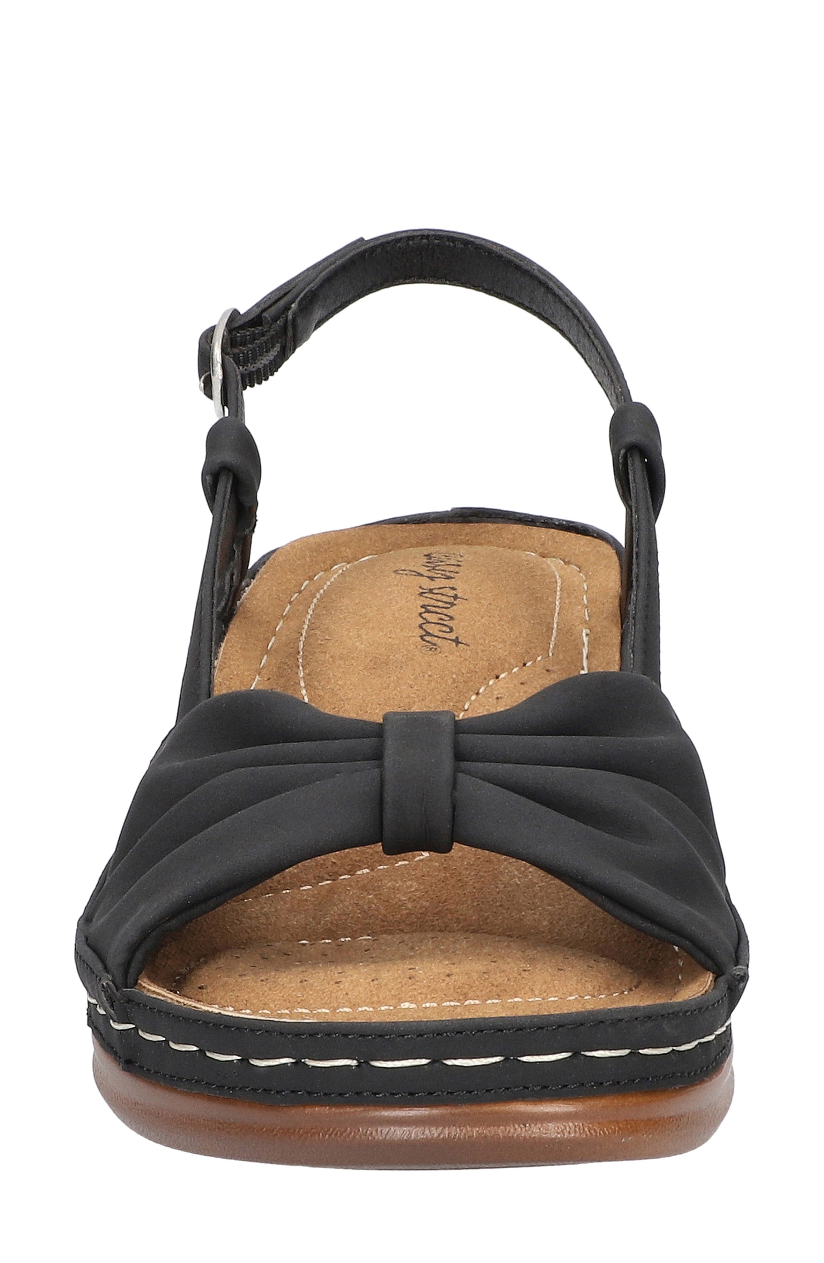 EASY STREET Jupiter Slingback Platform Wedge Sandal, Alternate, color, Black