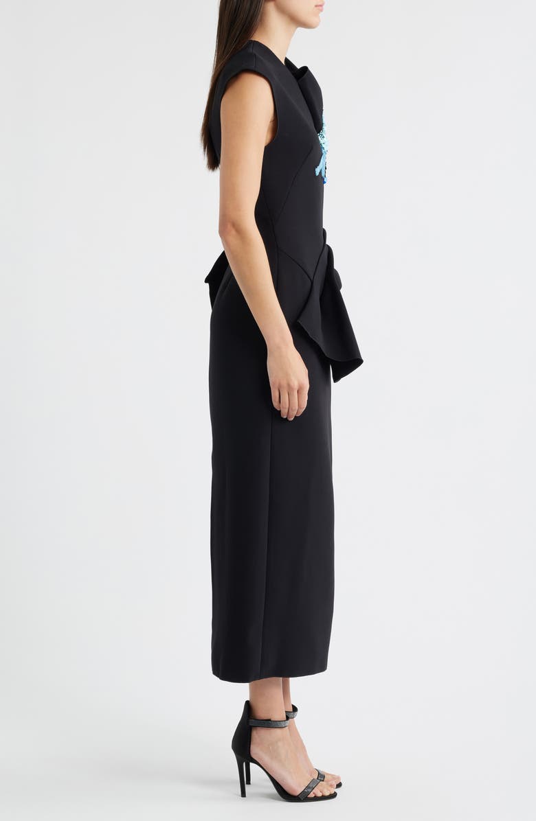 Acler Yelford Sequin Cap Sleeve Midi Dress, Alternate, color, Iris Intensity