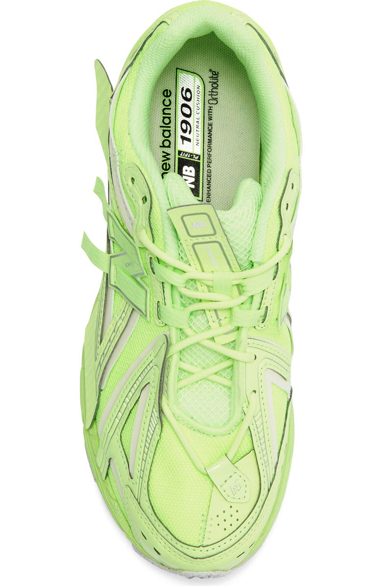 New Balance Gender Inclusive 1906 Sneaker, Alternate, color, Mint Flash/ Silver Metallic