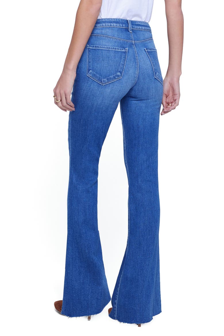 Sera High Waist Flare Jeans, Alternate, color, BORDELLO
