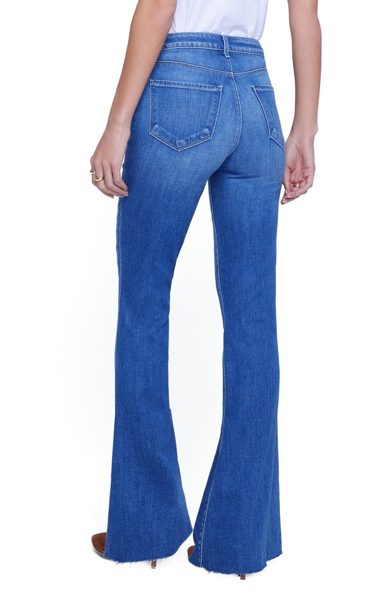 L'AGENCE Sera High Waist Flare Jeans, Alternate, color, Bordello