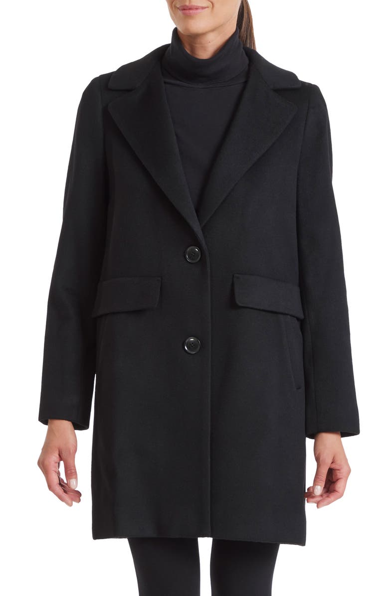 Sofia Cashmere Single Breasted Notch Lapel Coat, Main, color, 