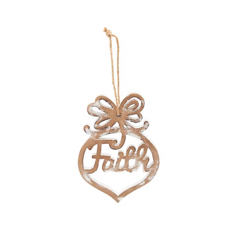 MDF Disc W/Faith Ornament