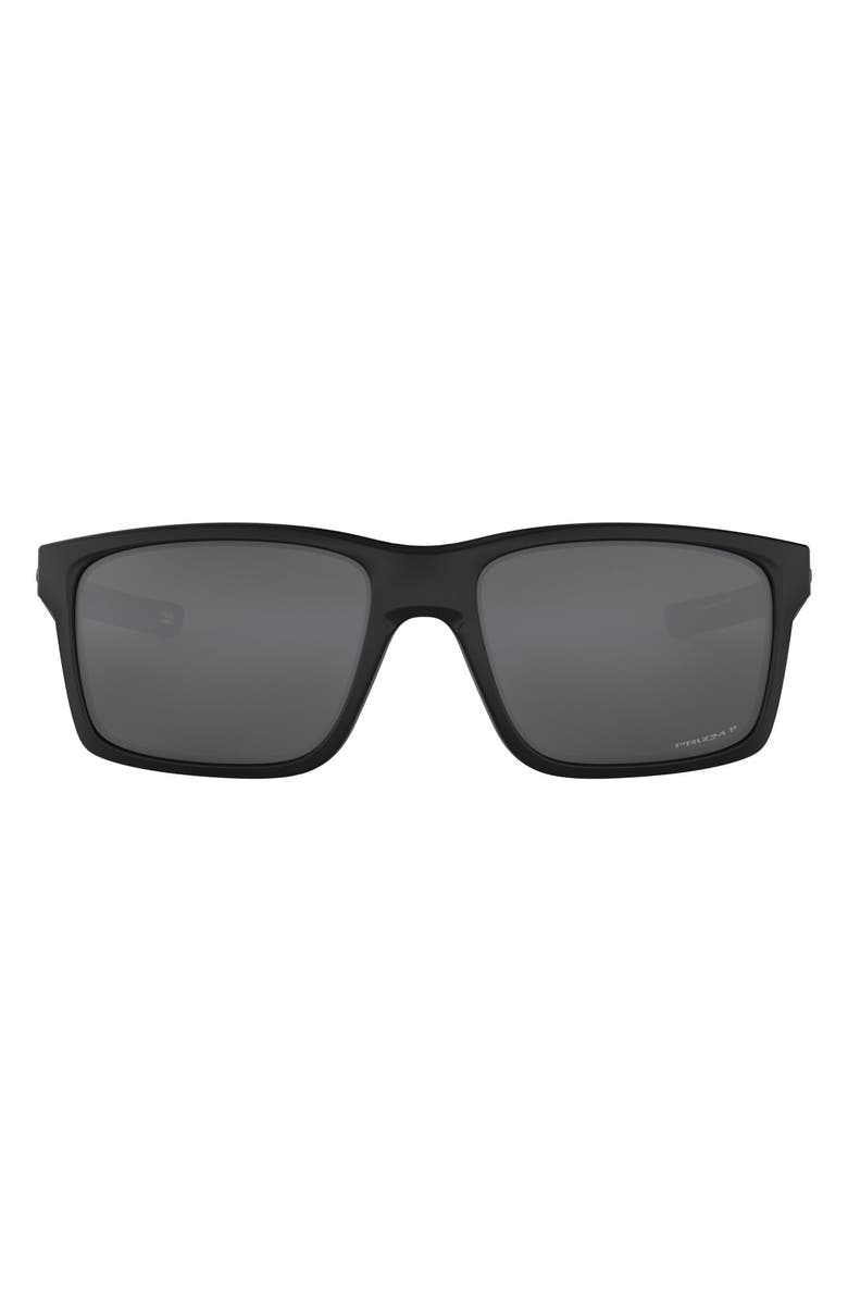 Oakley Mainlink<sup>™</sup> 61mm Rectangular Sunglasses, Main, color, Matte Black