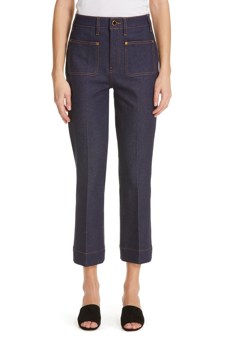 Raquel Crop Flare Jeans, Main, color, RAW