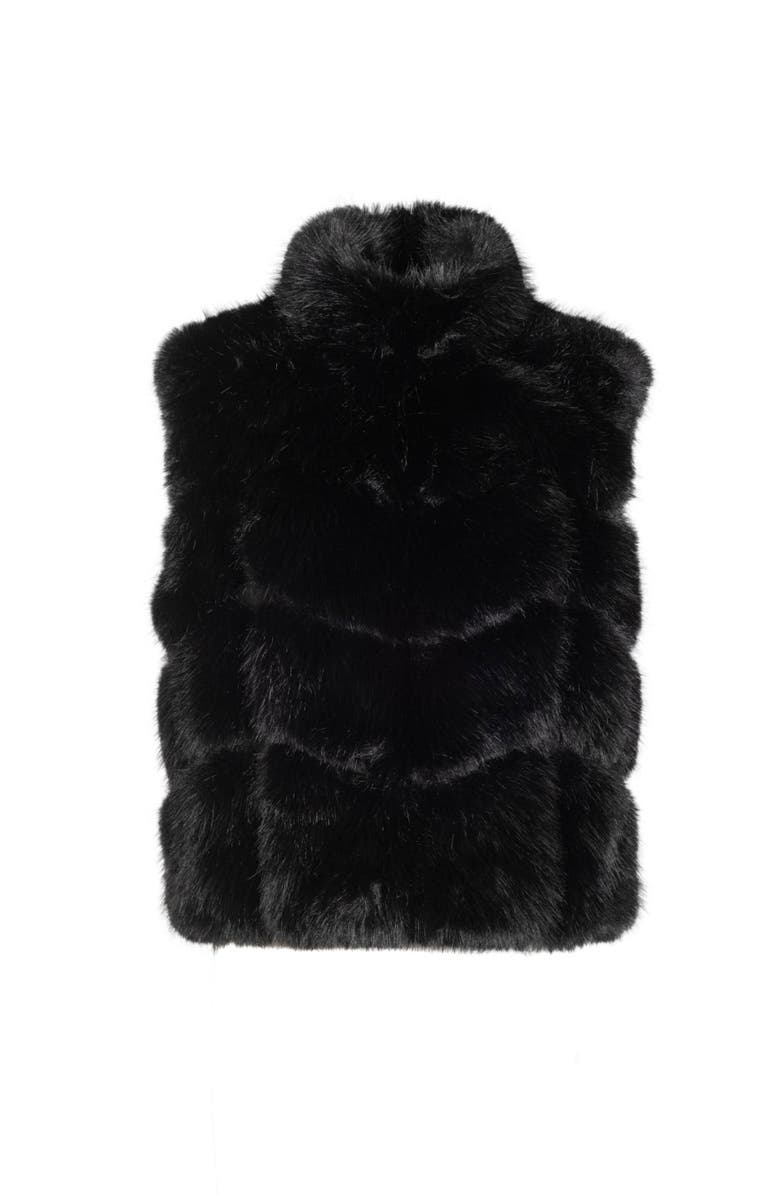 Generation Love Rosario Faux Fur Vest, Main, color, Black
