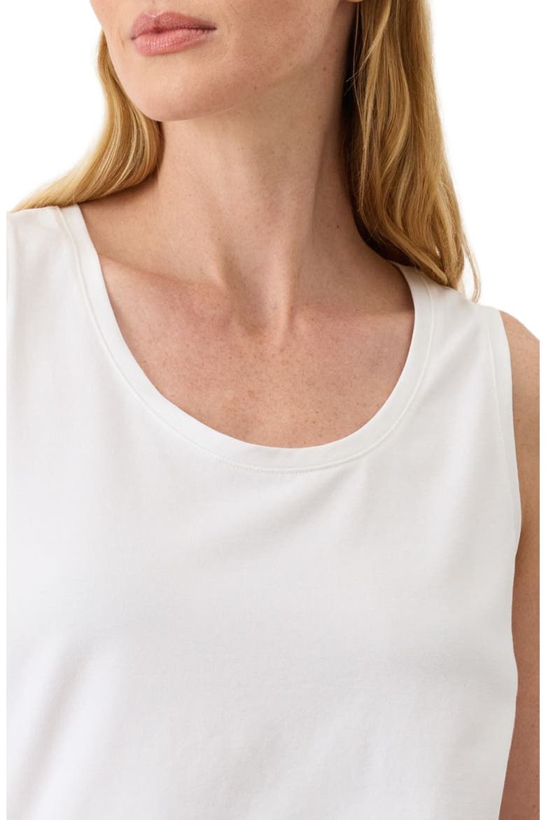 Luxe Essential Scoop Neck Tank Made With Organic Cotton, Alternate, color, White