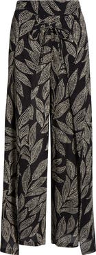 Elan Print Cover-Up Wrap Pants