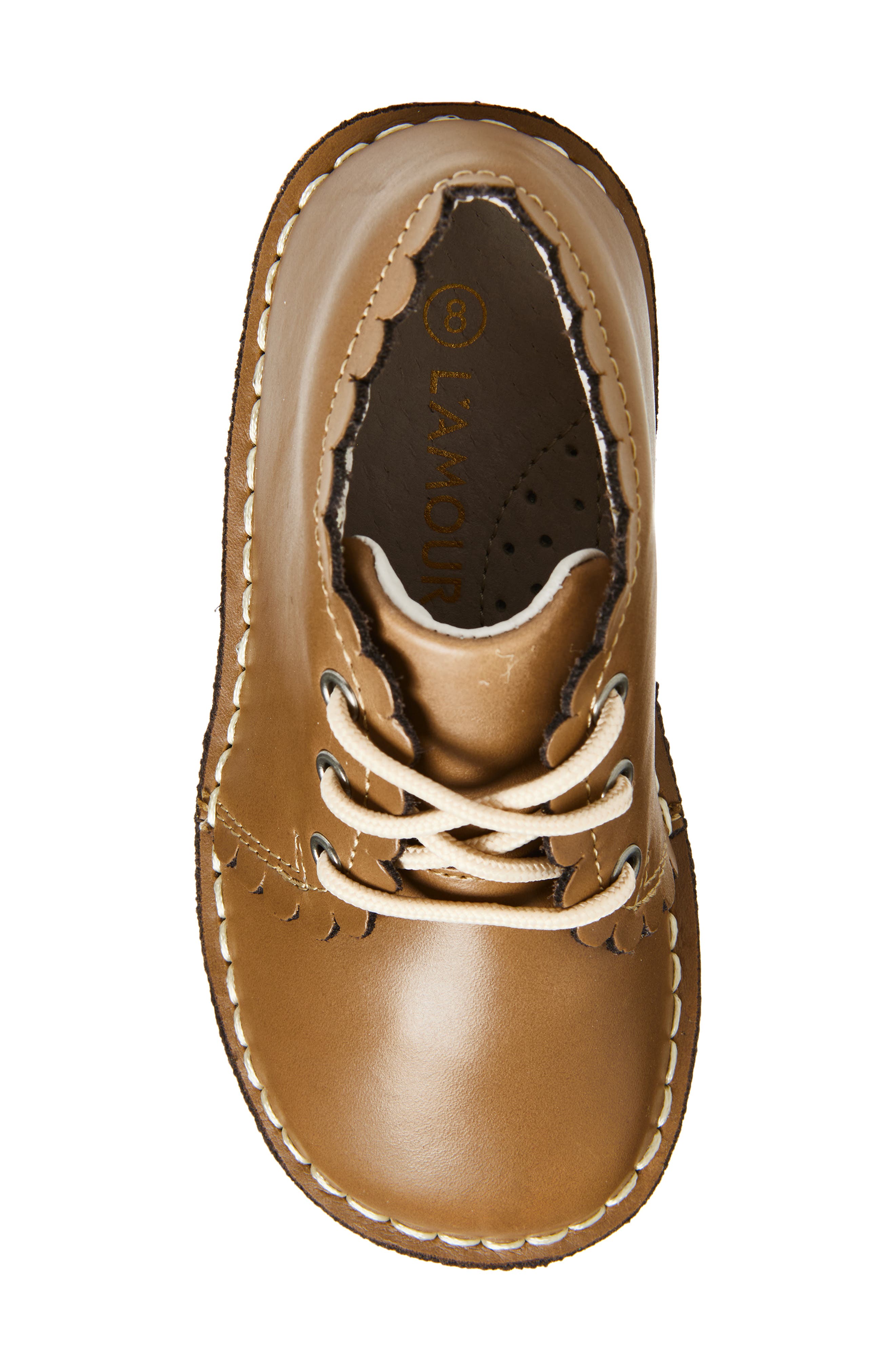 L'AMOUR Georgie Lace-Up Bootie, Alternate, color, Mocha