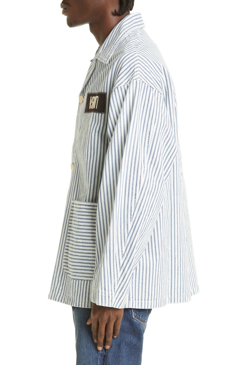 VISVIM Hickory Stripe Cotton Jacket, Alternate, color, 