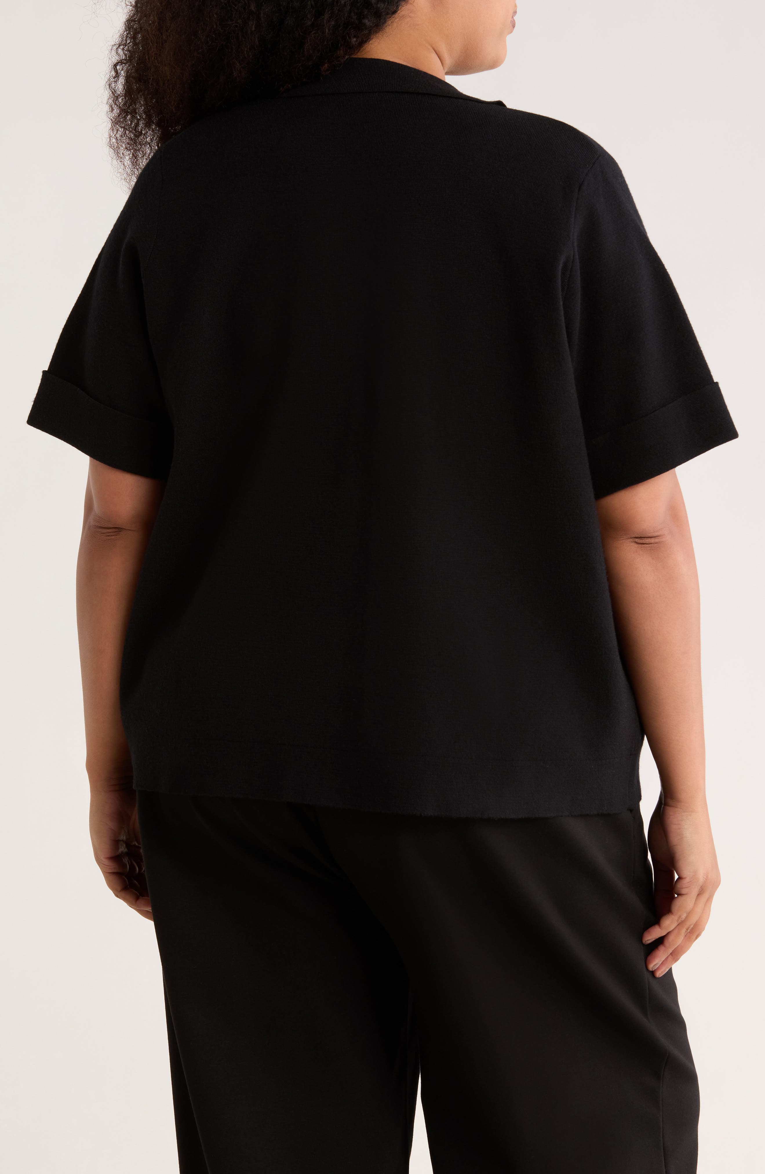 Short Sleeve Button Front Cardigan - image 2