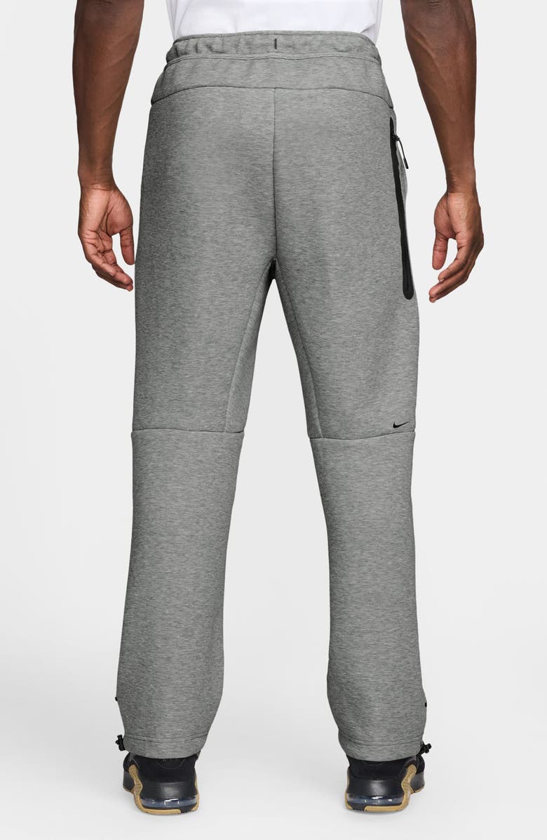 Nike Tech Fleece Open Hem Sweatpants, Alternate, color, Dk Grey Heather/ Black
