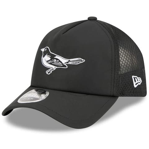 Men's New Era Black Baltimore Orioles 2026 Batting Practice Alternate Apex 9FORTY Adjustable Hat