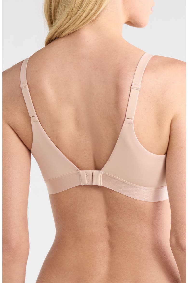 Norah Supportive Wireless Bra, Alternate, color, ROSE