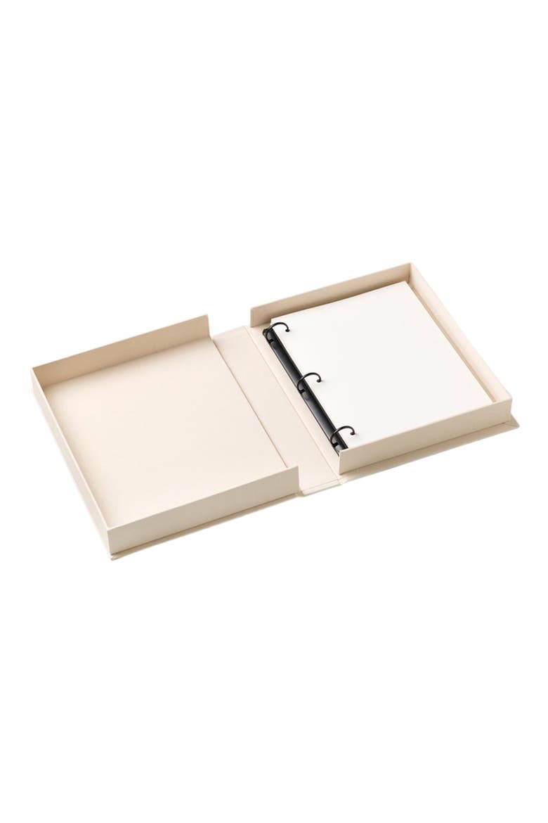 Voya Embroidered Photo Album, Alternate, color, BEIGE MULTI