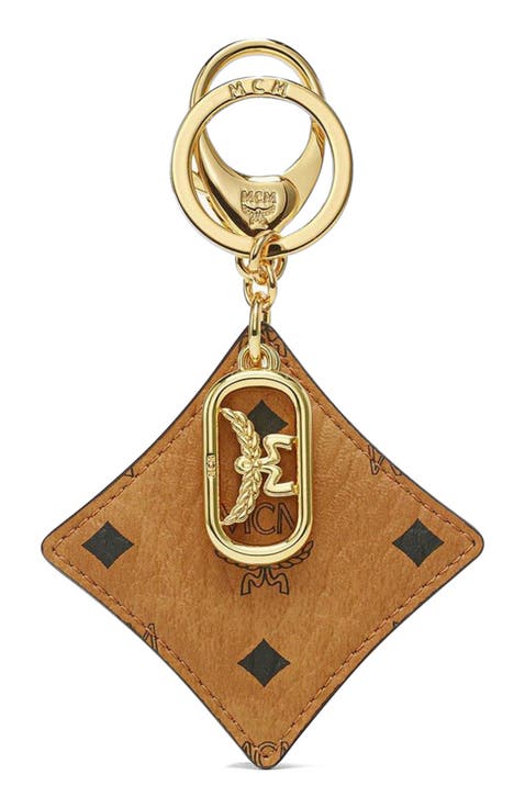 Aren Bicolor Diamond Key Charm in Visetos