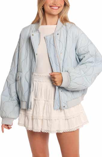 Petal & Pup Keah Onion Quilted Bomber Jacket