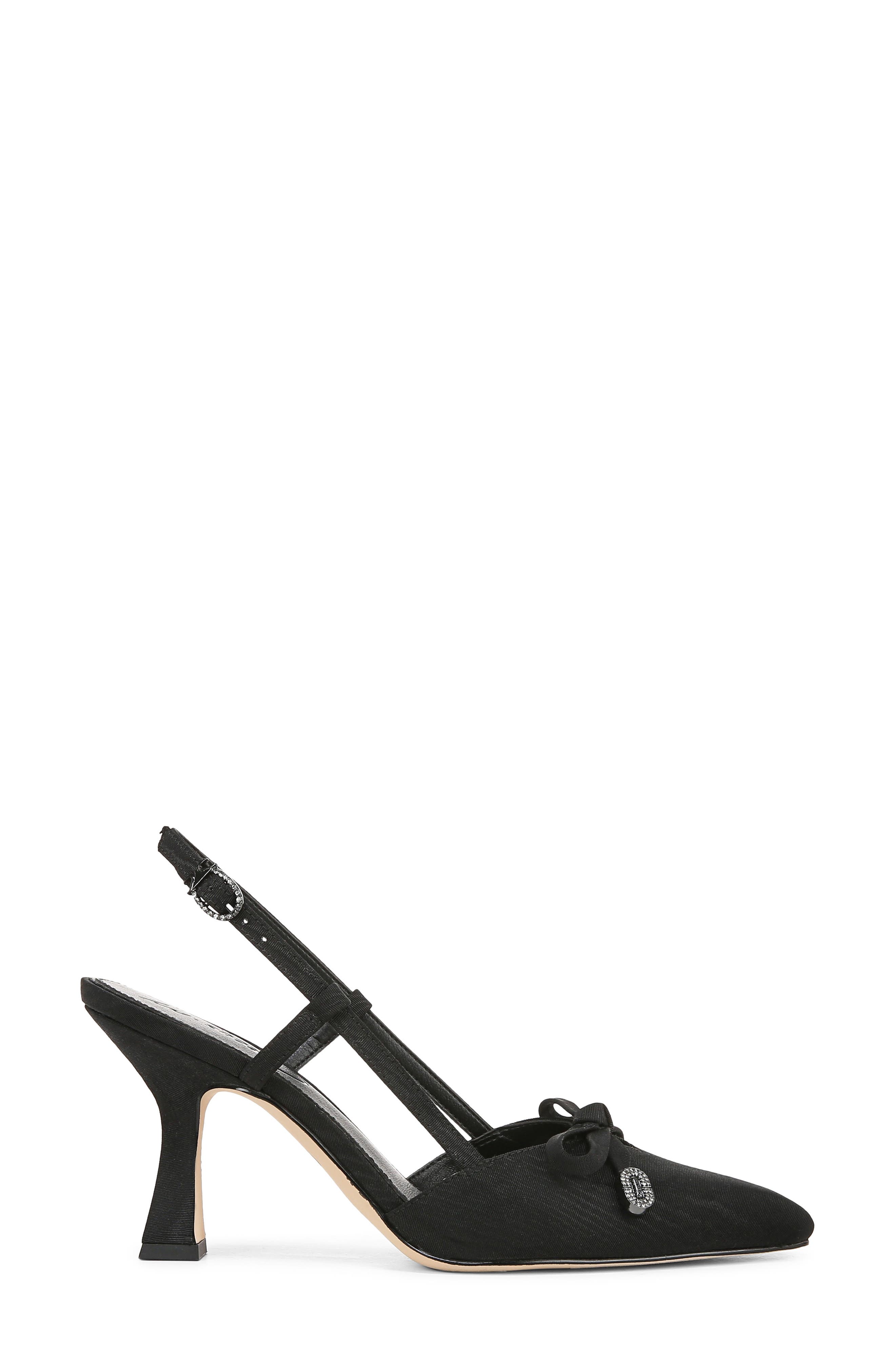 Circus NY by Sam Edelman Monica Pointed Toe Slingback Pump, Alternate, color, Black