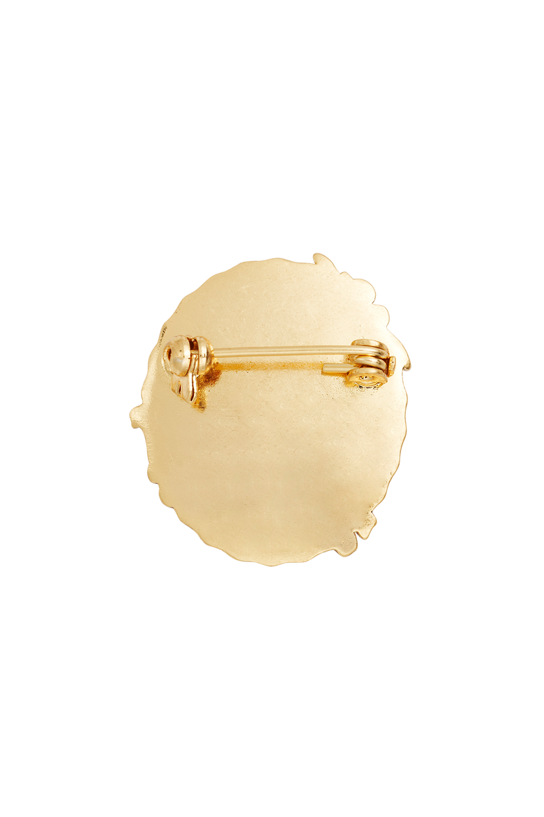 x Peter Rabbit Cameo Brooch, Alternate, color, Gold