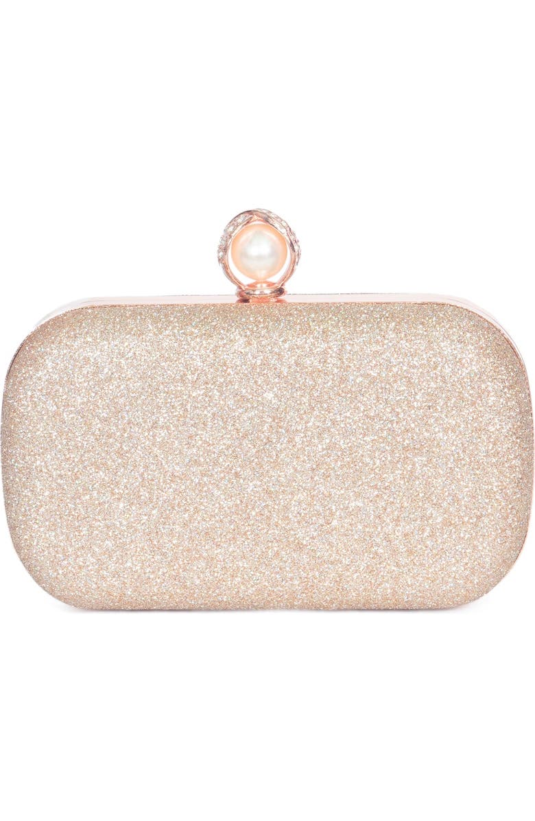 Lauren Lorraine Rega Clutch, Alternate, color, Rose Gold