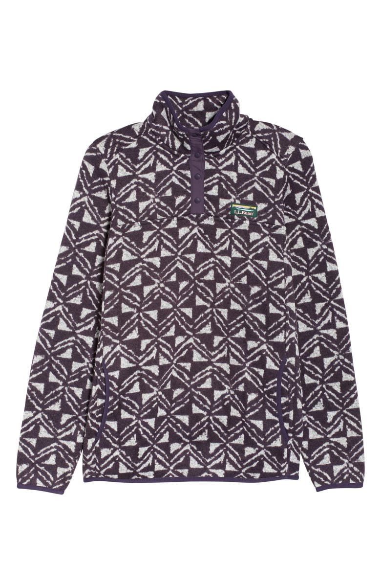 L.L.Bean Pattern Sweater Fleece, Alternate, color, 