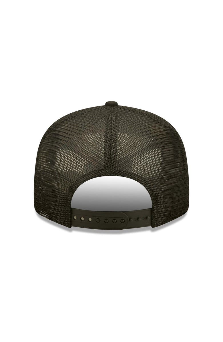 New Era Men's New Era Black Pittsburgh Pirates Tropic Trucker 9FIFTY Snapback Hat, Alternate, color, 