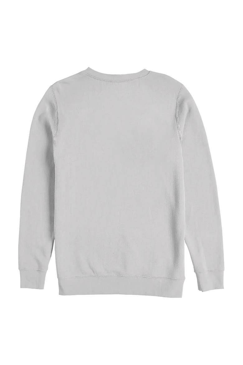 Men's Retro Colors Rainbow Long Sleeve Crewneck Sweatshirt, Alternate, color, Venetian Gray