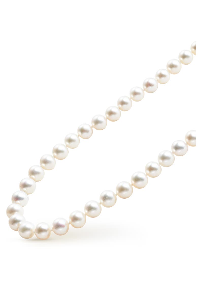 Luna Freshwater Pearl Necklace, Alternate, color, SILVER