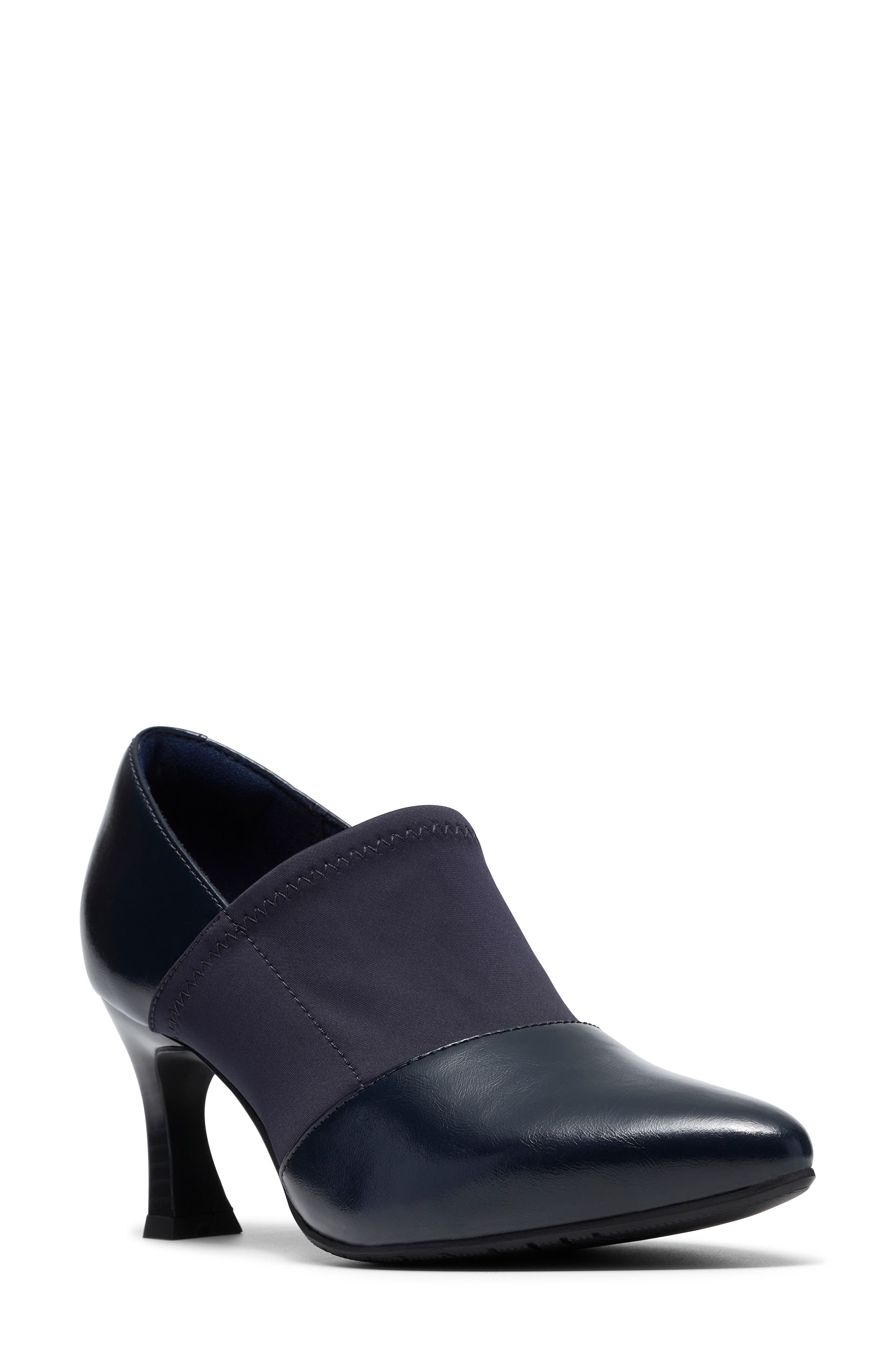 Tammitha Sleek Bootie, Main, color, NAVY LEATHER