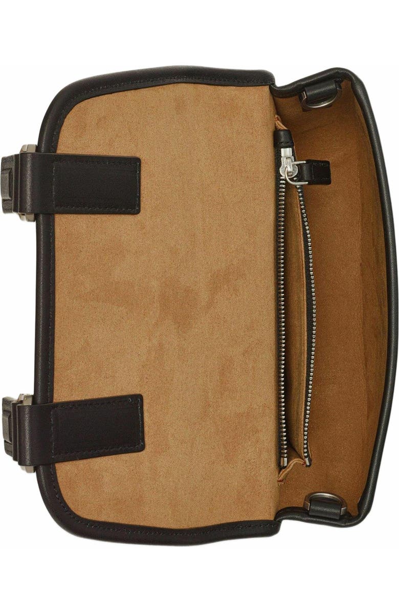 MCM Aren Messenger Bag in Visetos, Alternate, color, Black