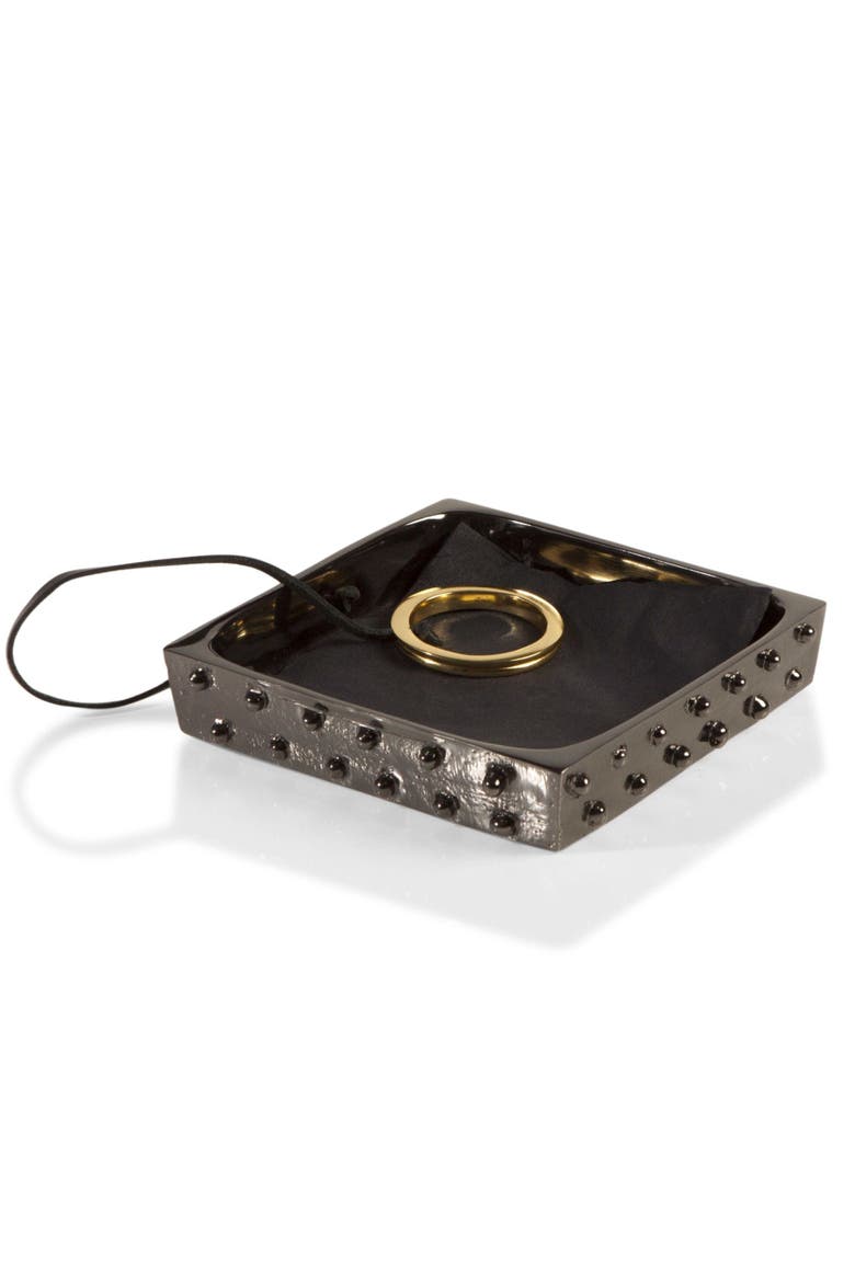 Djembe Cocktail Napkin Holder, Main, color, Bronze