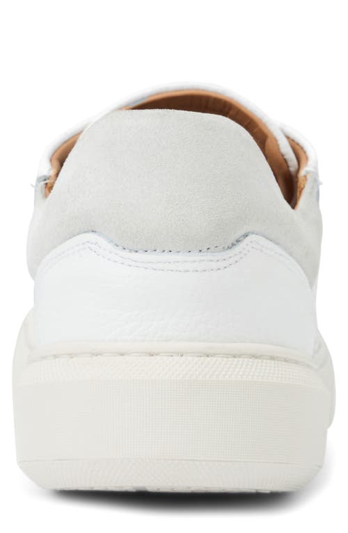Bruno Magli Daniel Low Top Sneaker In White Tumbled