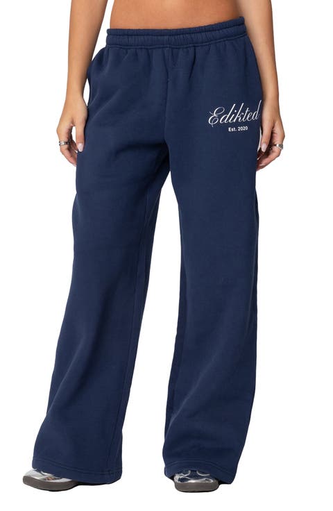 Get Edikted Relaxed Fit Cotton Blend Sweatpants