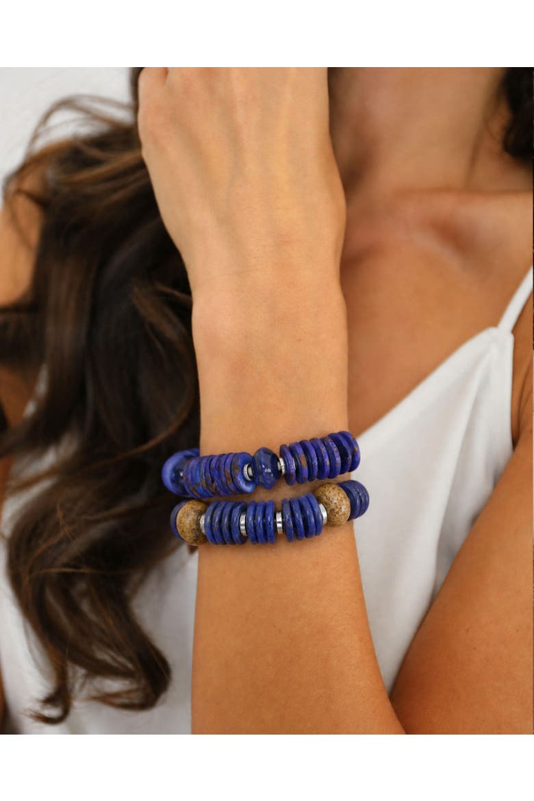 Athena Capsule Bracelet Hairtie Set, Alternate, color, Midnight Blue