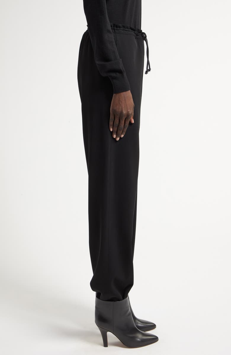The Row Bonnette Drawstring Waist Wool & Nylon Crepe Pants, Alternate, color, 