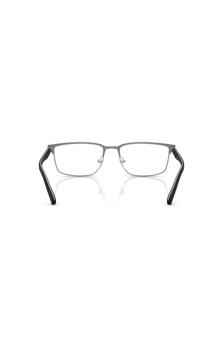 Emporio Armani 56mm Rectangle optical glasses, Alternate, color, Grey