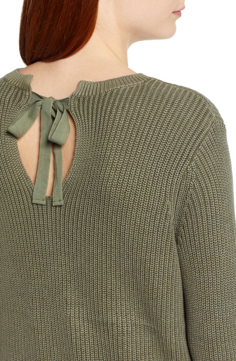 Caslon<sup>®</sup> Tie Back Tunic Sweater, Alternate, color, 