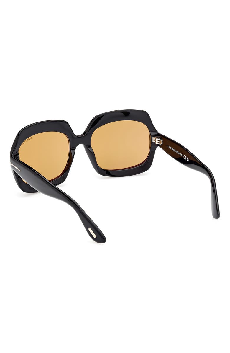 TOM FORD Ren 60mm Geometric Sunglasses, Alternate, color, 