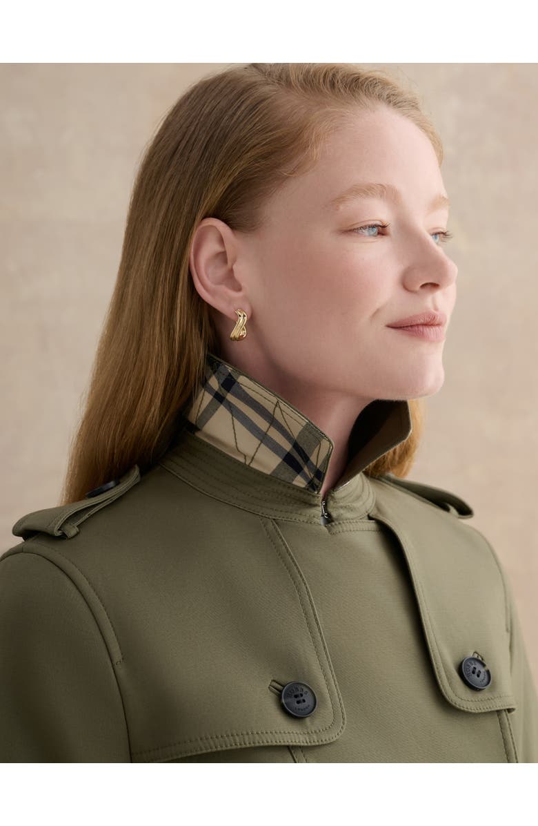 HOBBS LONDON Skylar Belted Trench Coat, Alternate, color, Olive Green