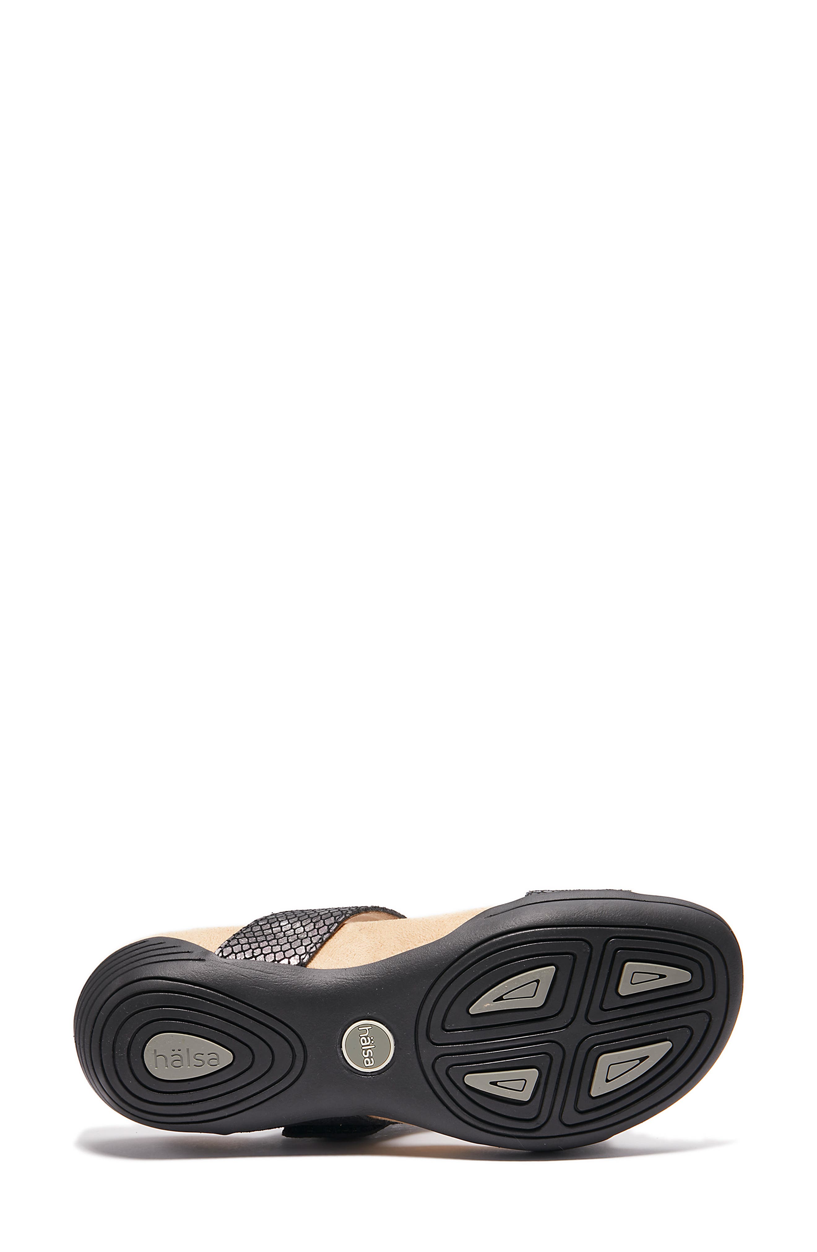 Hälsa Footwear Desiree Sandal, Alternate, color, Black/ Silver