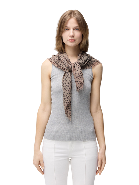 Rope Knot Printed Cashmere Shawl