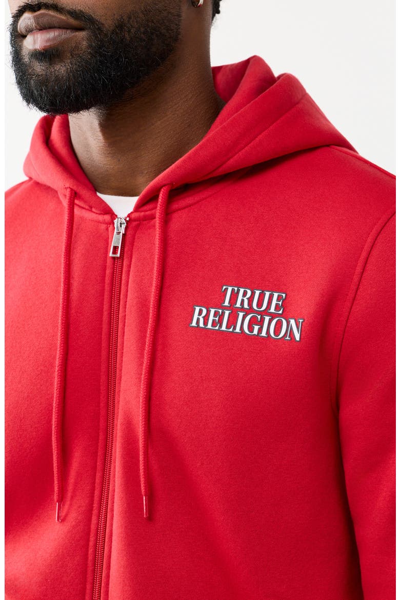 Filled All-over Print Zip Hoodie, Alternate, color, TRV RED