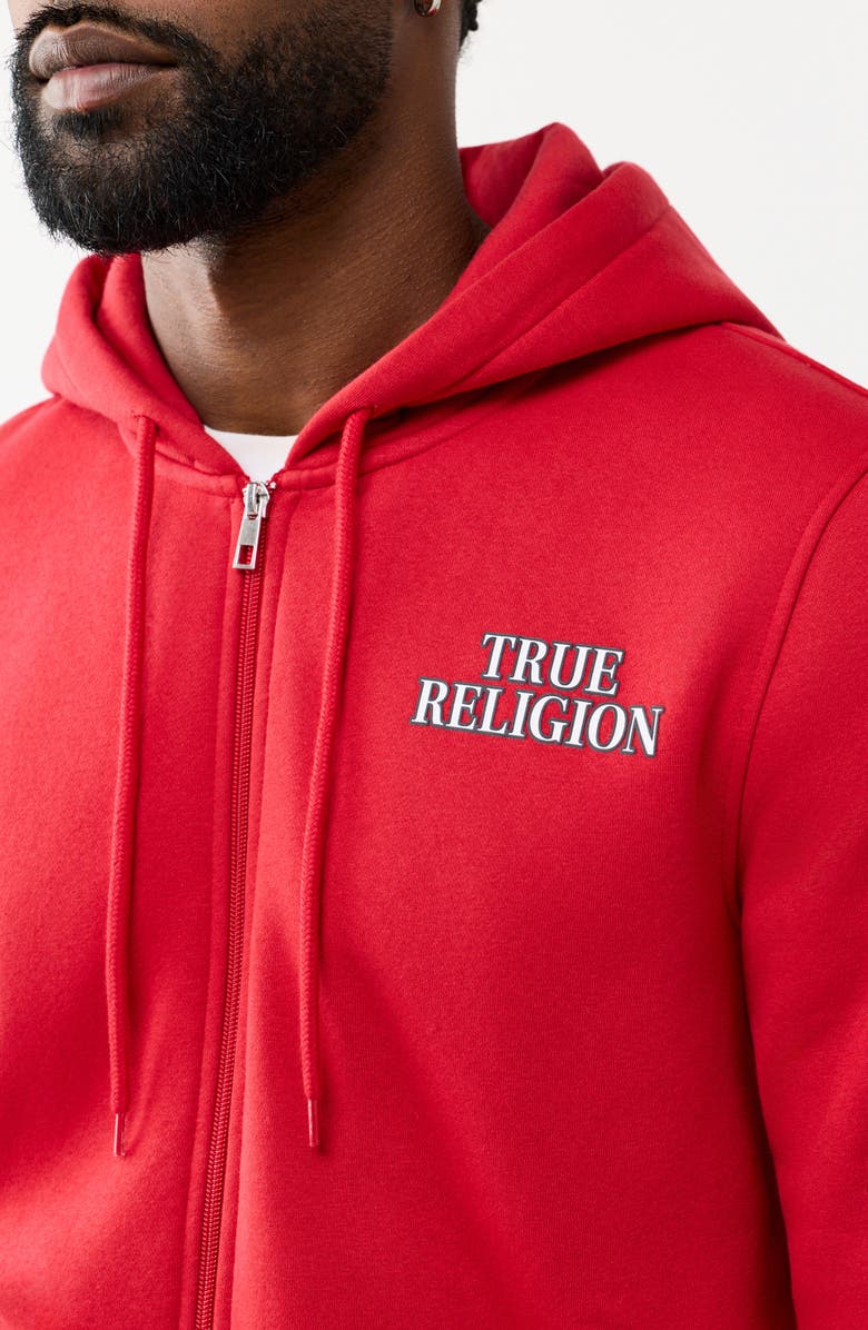 True Religion Filled All-over Print Zip Hoodie, Alternate, color, 