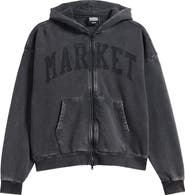 MARKET Shadow Arc Cotton Full Zip Hoodie