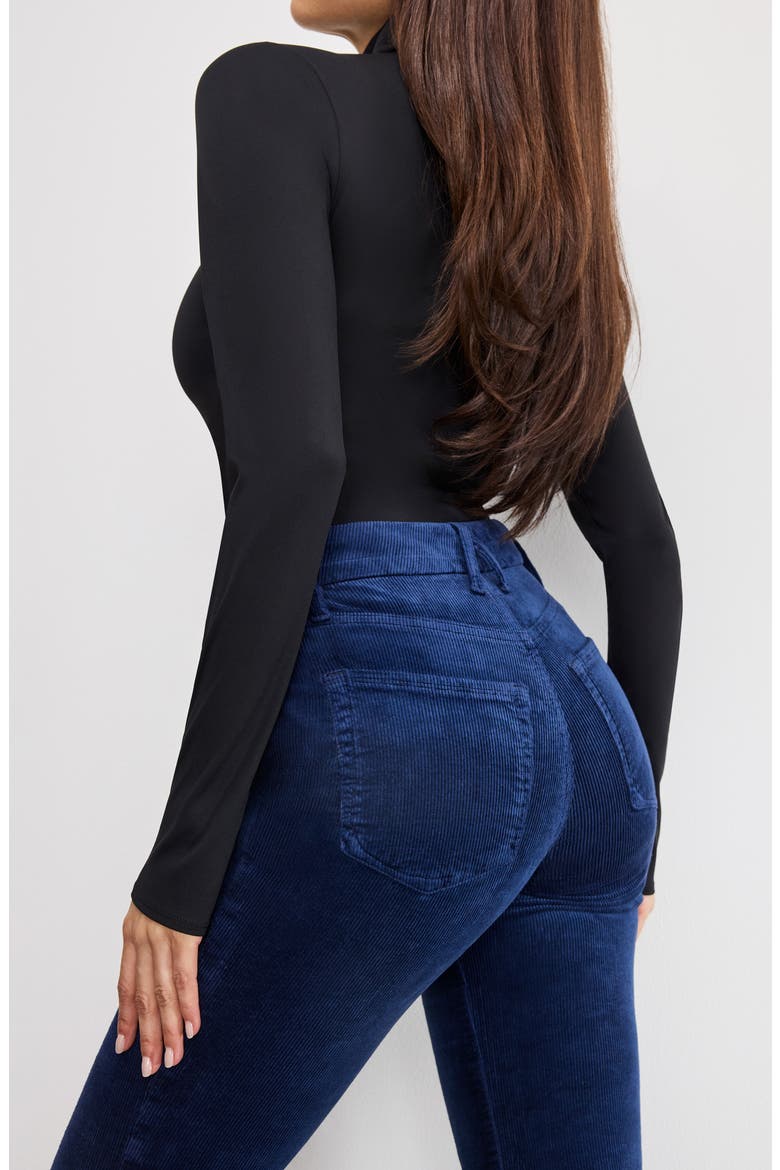 Good Legs Patch Pocket Flare Corduroy Pants, Alternate, color, MIDNIGHT002