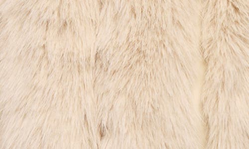 Azalea Wang Jolene Hooded Faux Fur Jacket In Beige