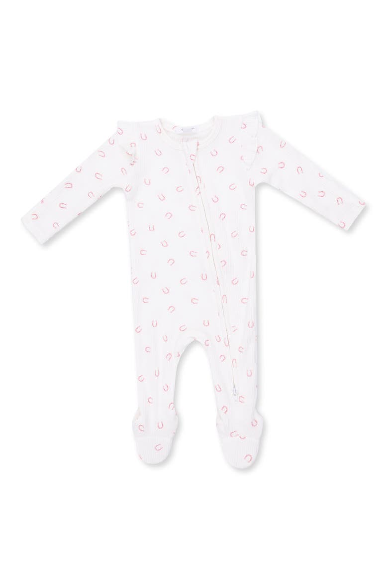 Kids' Little Horseshoes Footie, Main, color, IVORY