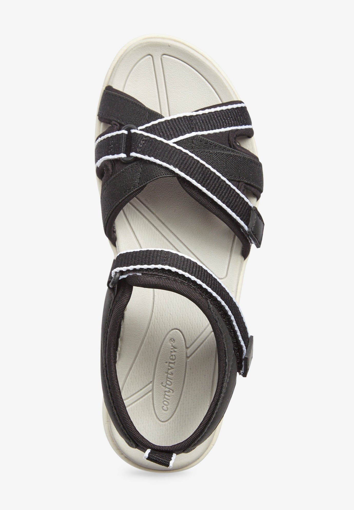 Comfortview The Annora Water Friendly Sandal, Alternate, color, Black