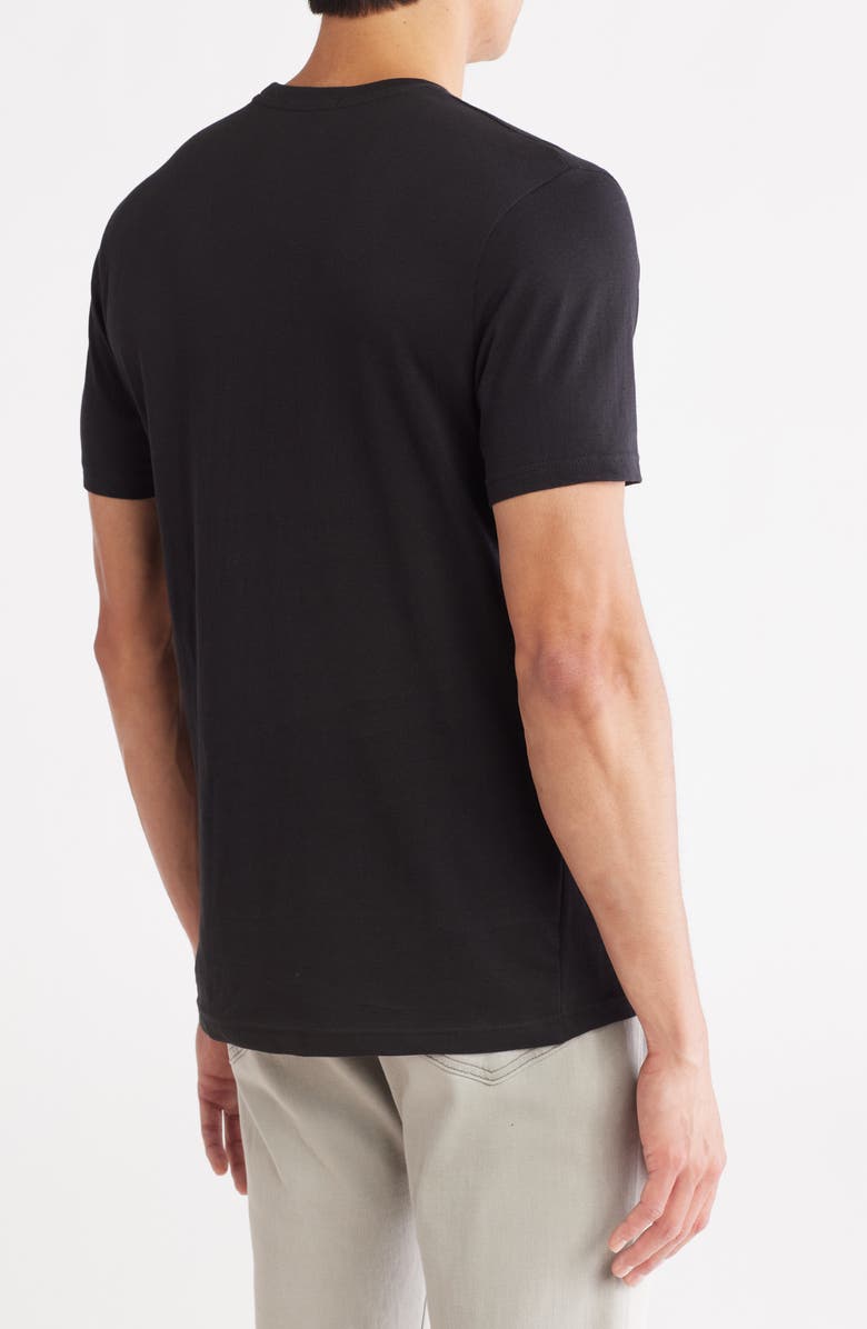 T.R. PREMIUM Flat Abstract Stretch Cotton Graphic T-Shirt, Alternate, color, Black