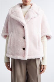 Max Mara Corvino Alpaca, Virgin Wool & Silk Cape